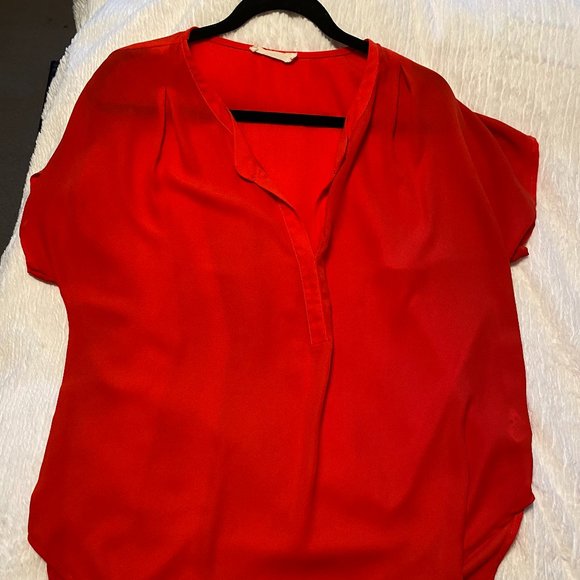 Nordstrom Orange/Red Blouse - Picture 1 of 4